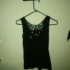 H and m black tank